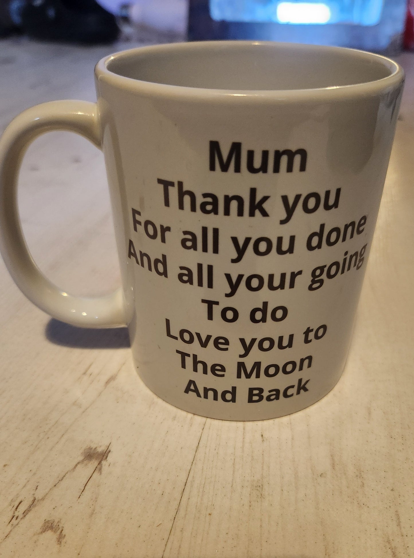 Gift for my Daughter from her children their pictures on the other side Happy Mum