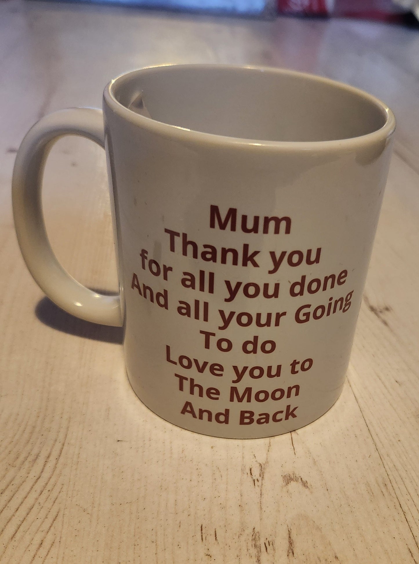 Gift for my Daughter from her children their pictures on the other side Happy Mum