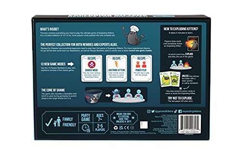 Exploding Kittens Card Game - Original Edition, Fun Family Games for Adults Teens & Kids - Fun Card Games - 15 Min, Ages 7+, 2-5 Players