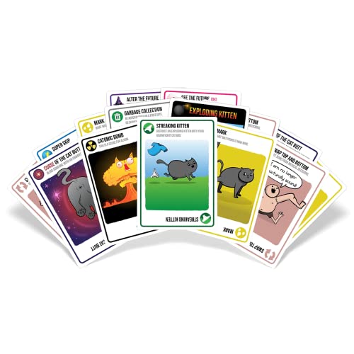 Exploding Kittens Card Game - Original Edition, Fun Family Games for Adults Teens & Kids - Fun Card Games - 15 Min, Ages 7+, 2-5 Players