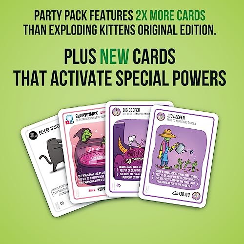 Exploding Kittens Card Game - Original Edition, Fun Family Games for Adults Teens & Kids - Fun Card Games - 15 Min, Ages 7+, 2-5 Players