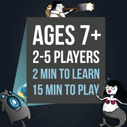 Exploding Kittens Card Game - Original Edition, Fun Family Games for Adults Teens & Kids - Fun Card Games - 15 Min, Ages 7+, 2-5 Players