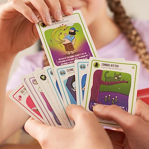 Exploding Kittens Card Game - Original Edition, Fun Family Games for Adults Teens & Kids - Fun Card Games - 15 Min, Ages 7+, 2-5 Players