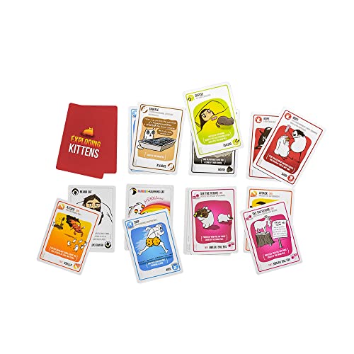 Exploding Kittens Card Game - Original Edition, Fun Family Games for Adults Teens & Kids - Fun Card Games - 15 Min, Ages 7+, 2-5 Players