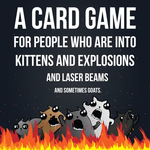 Exploding Kittens Card Game - Original Edition, Fun Family Games for Adults Teens & Kids - Fun Card Games - 15 Min, Ages 7+, 2-5 Players