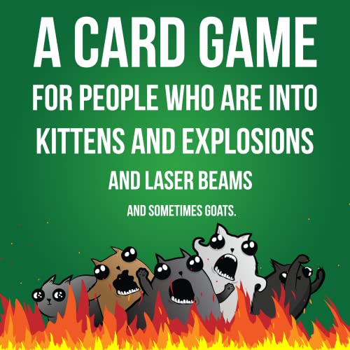 Exploding Kittens Card Game - Original Edition, Fun Family Games for Adults Teens & Kids - Fun Card Games - 15 Min, Ages 7+, 2-5 Players