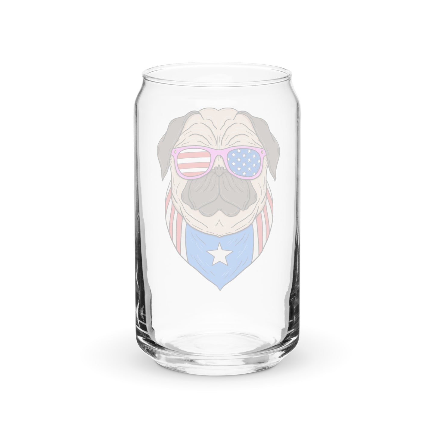 Can-shaped glass