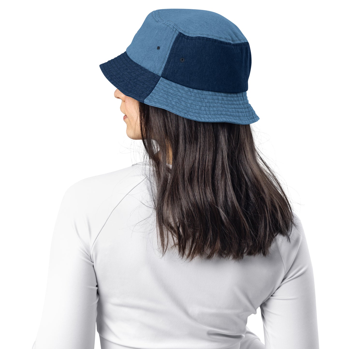Denim bucket hat feliz Dia de Madre a nuestro pilar familiar