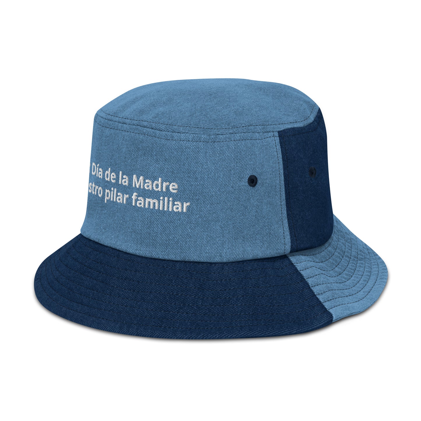 Denim bucket hat feliz Dia de Madre a nuestro pilar familiar