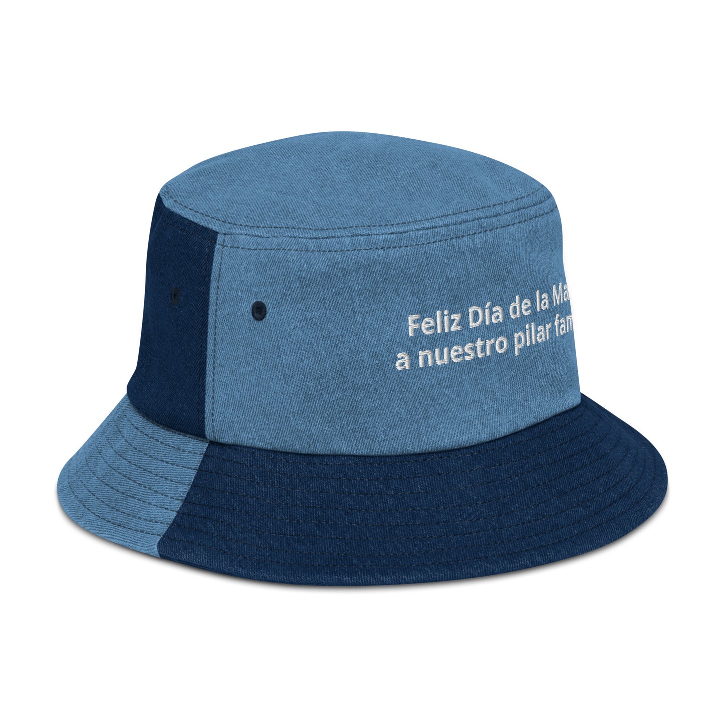 Denim bucket hat feliz Dia de Madre a nuestro pilar familiar