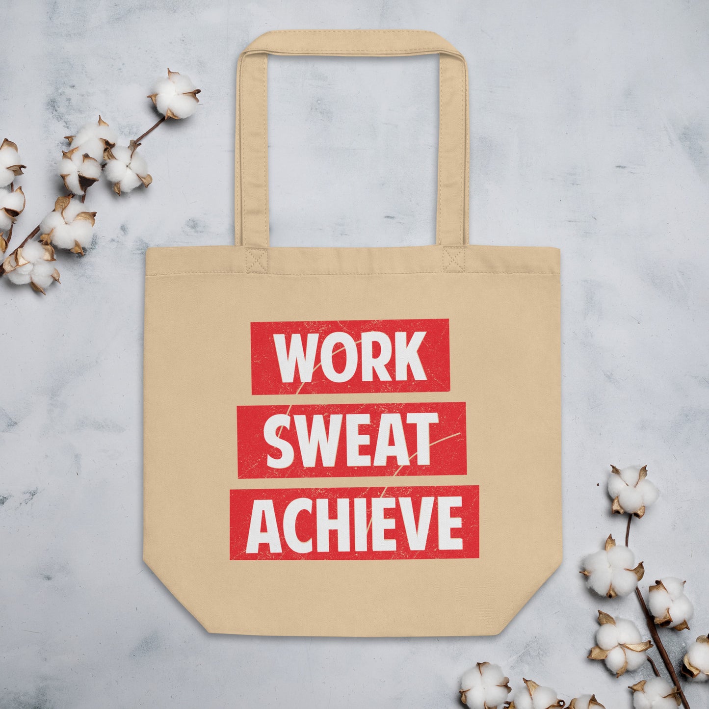 Eco Tote Bag Work Sweat Achieve