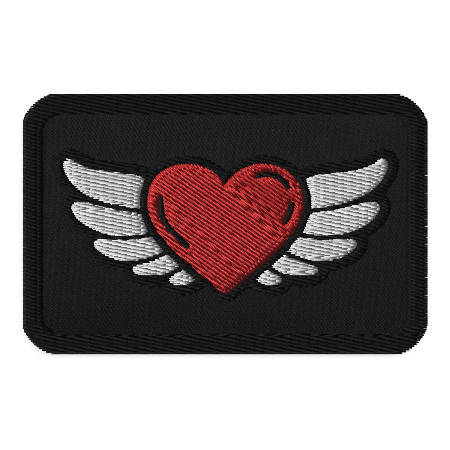 Embroidered patches Heart Wings