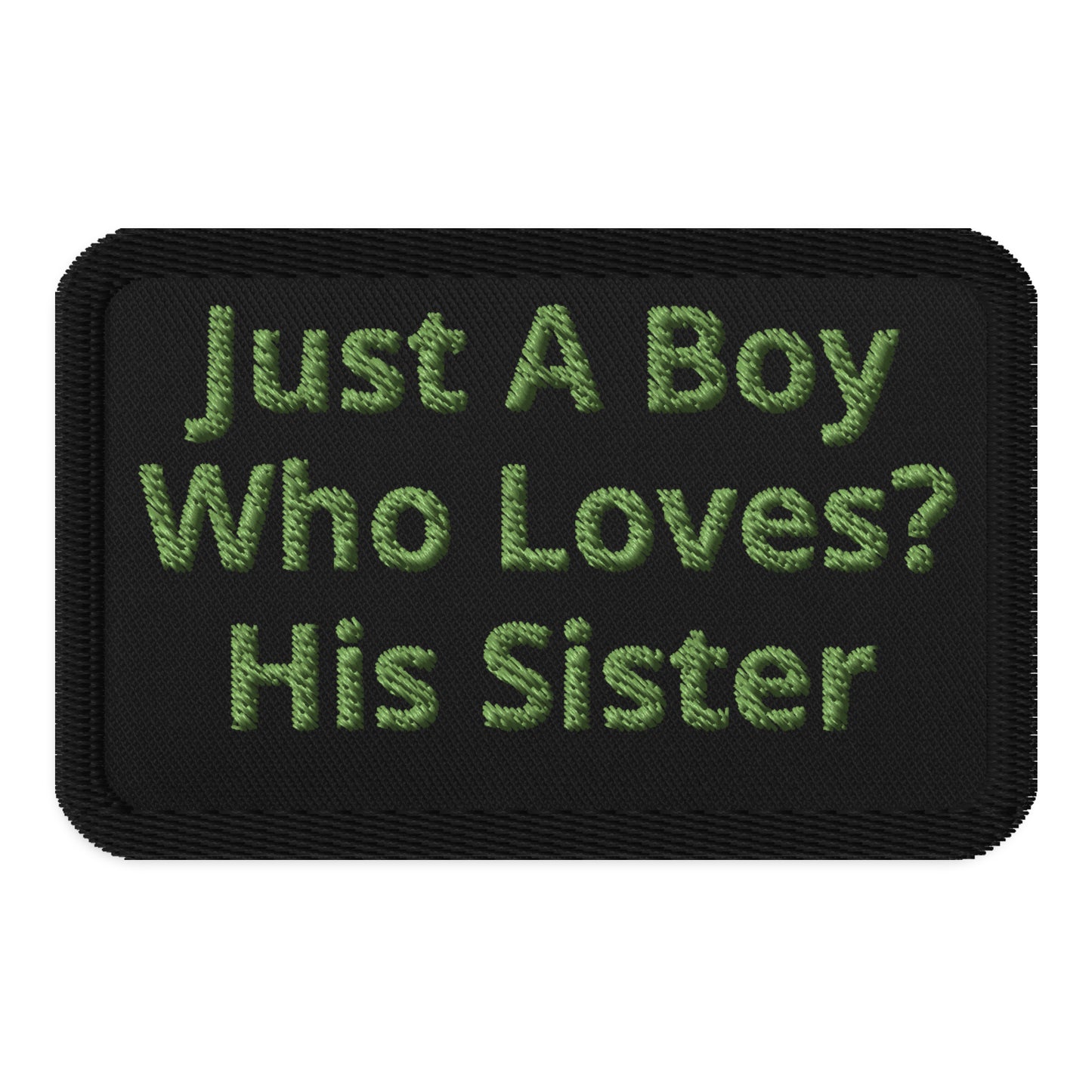 Embroidered patches Just a Boy