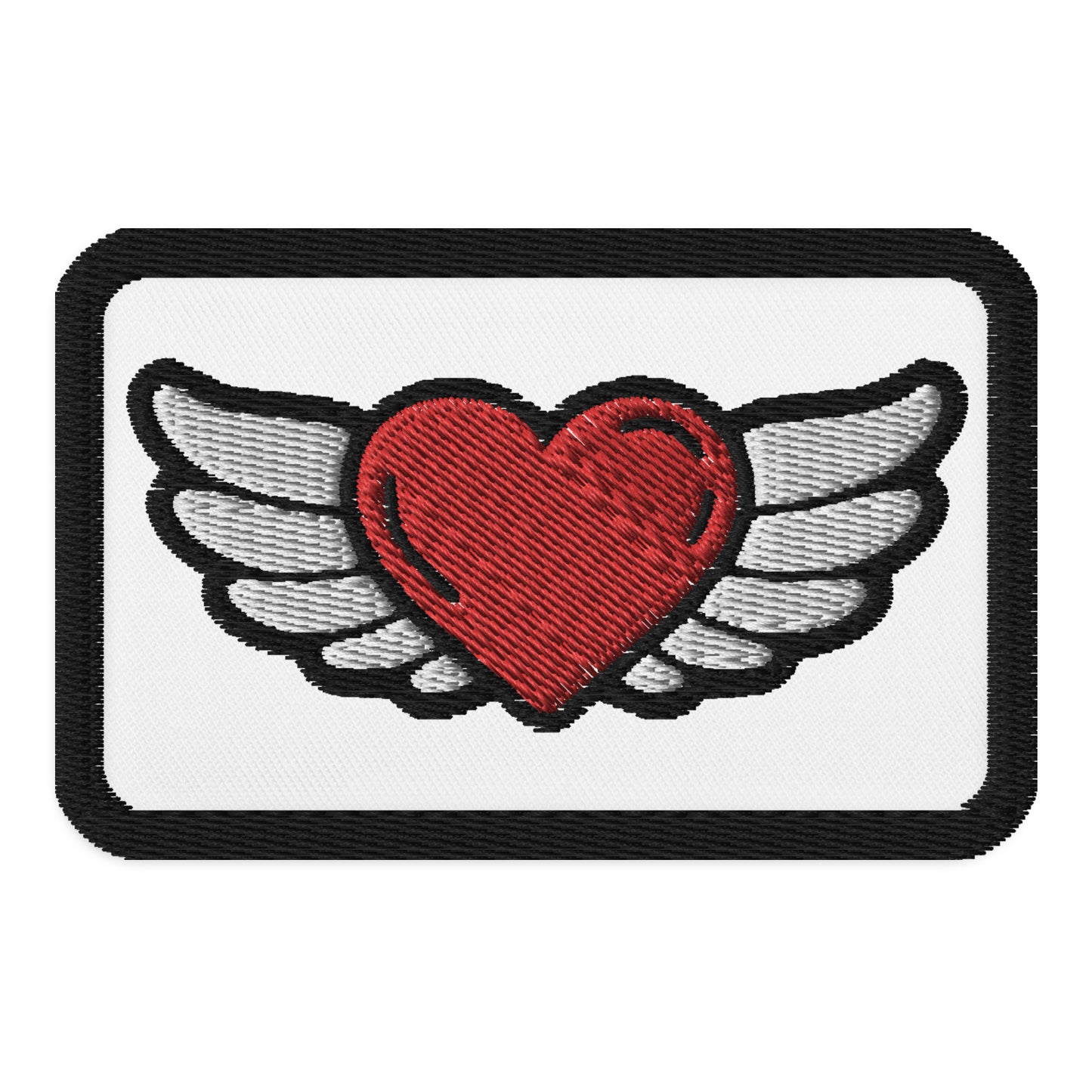 Embroidered patches Heart Wings