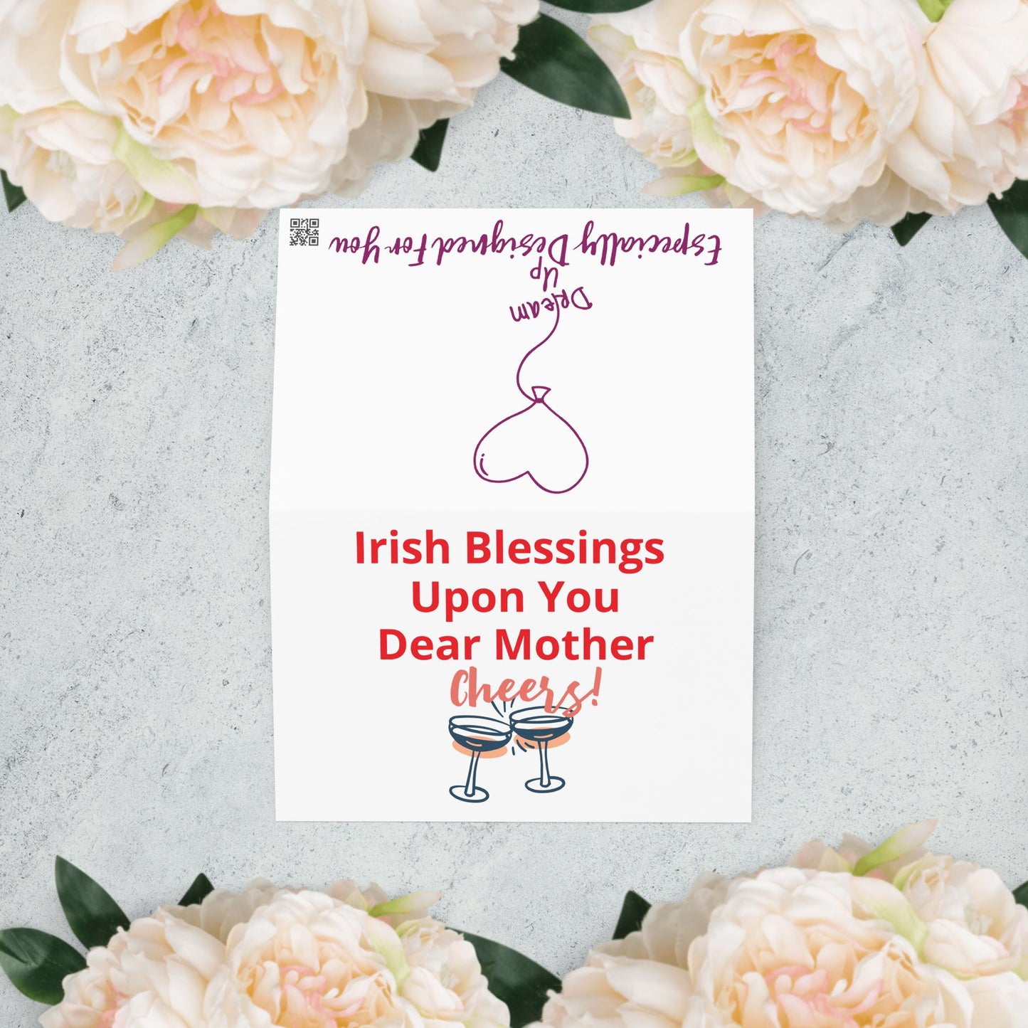 Greeting card Irish blessings