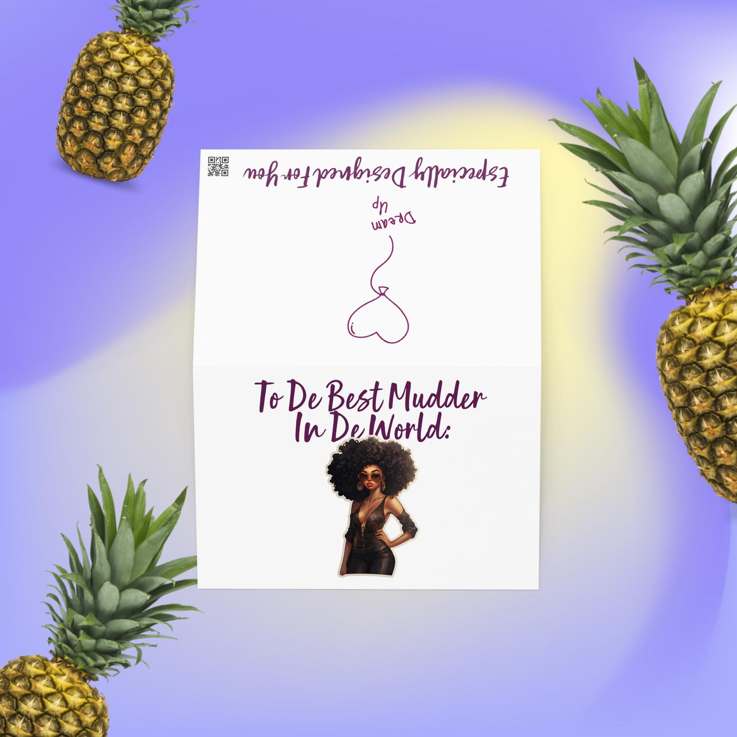 Greeting card To Da Best