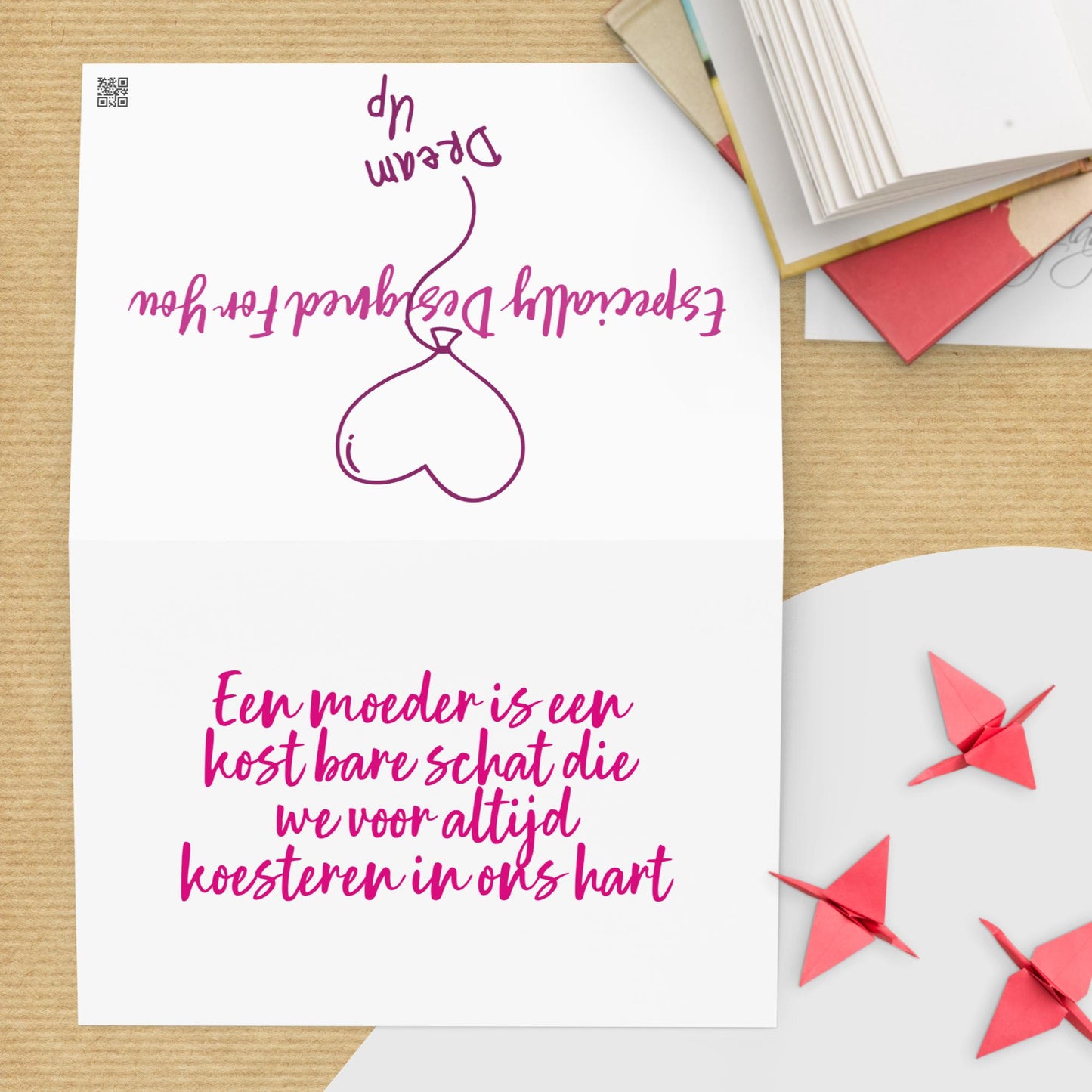 Greeting card Dutch Eee moedder