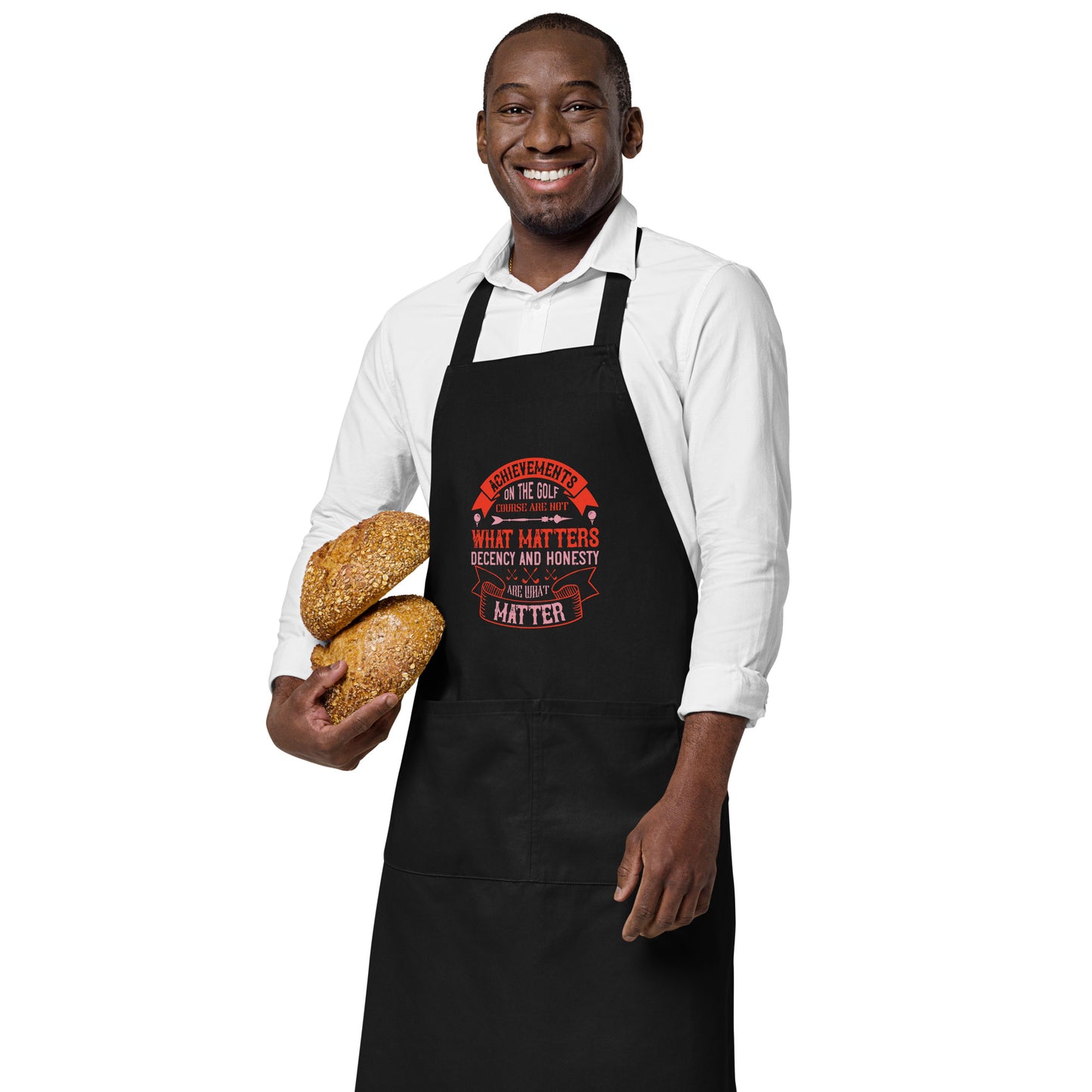 Organic cotton apron Achievement What Matters