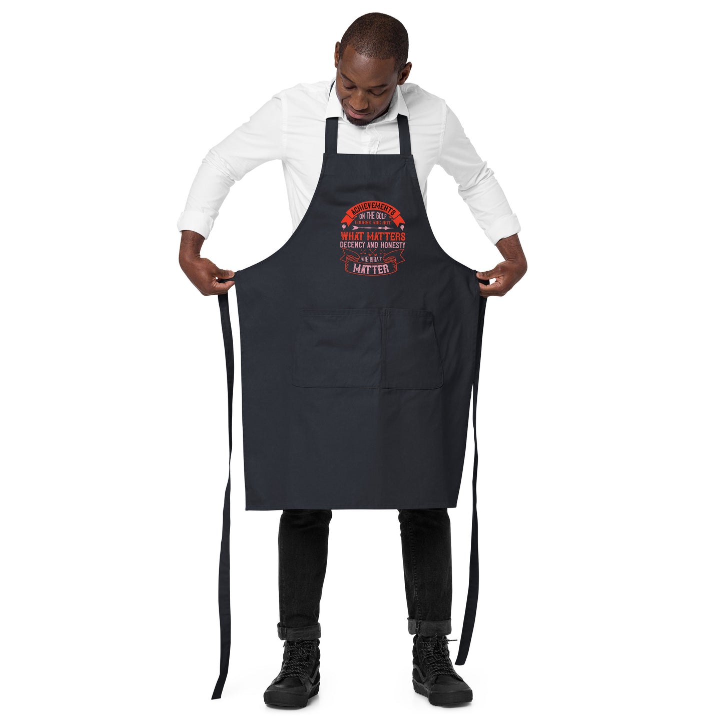 Organic cotton apron Achievement What Matters