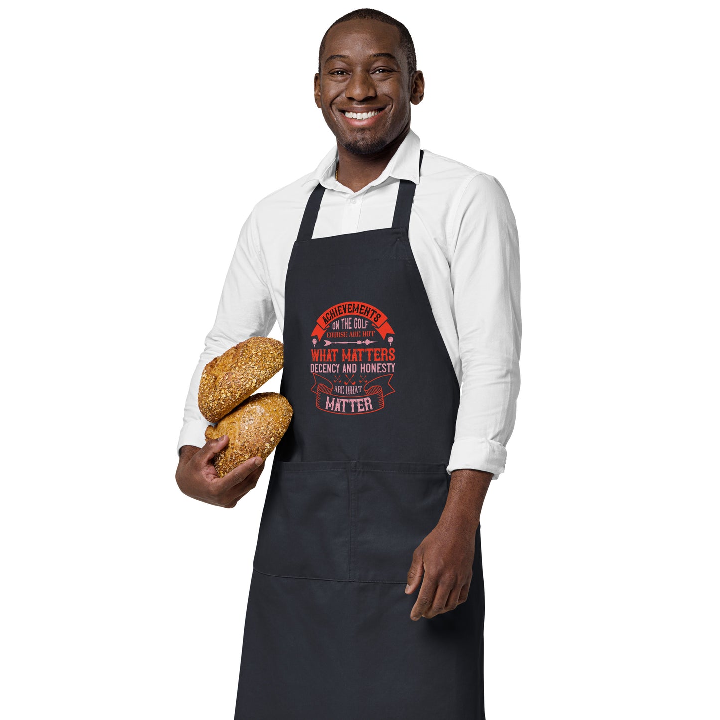 Organic cotton apron Achievement What Matters