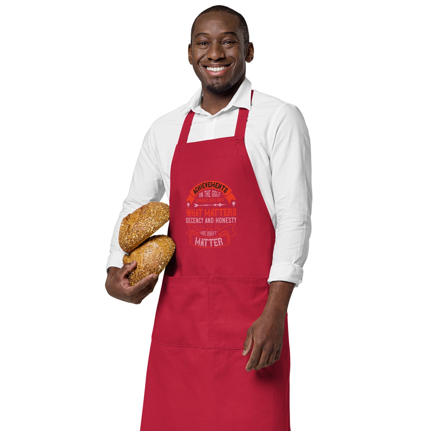 Organic cotton apron Achievement What Matters
