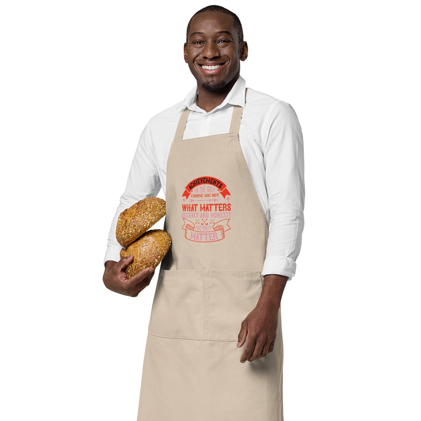 Organic cotton apron Achievement What Matters