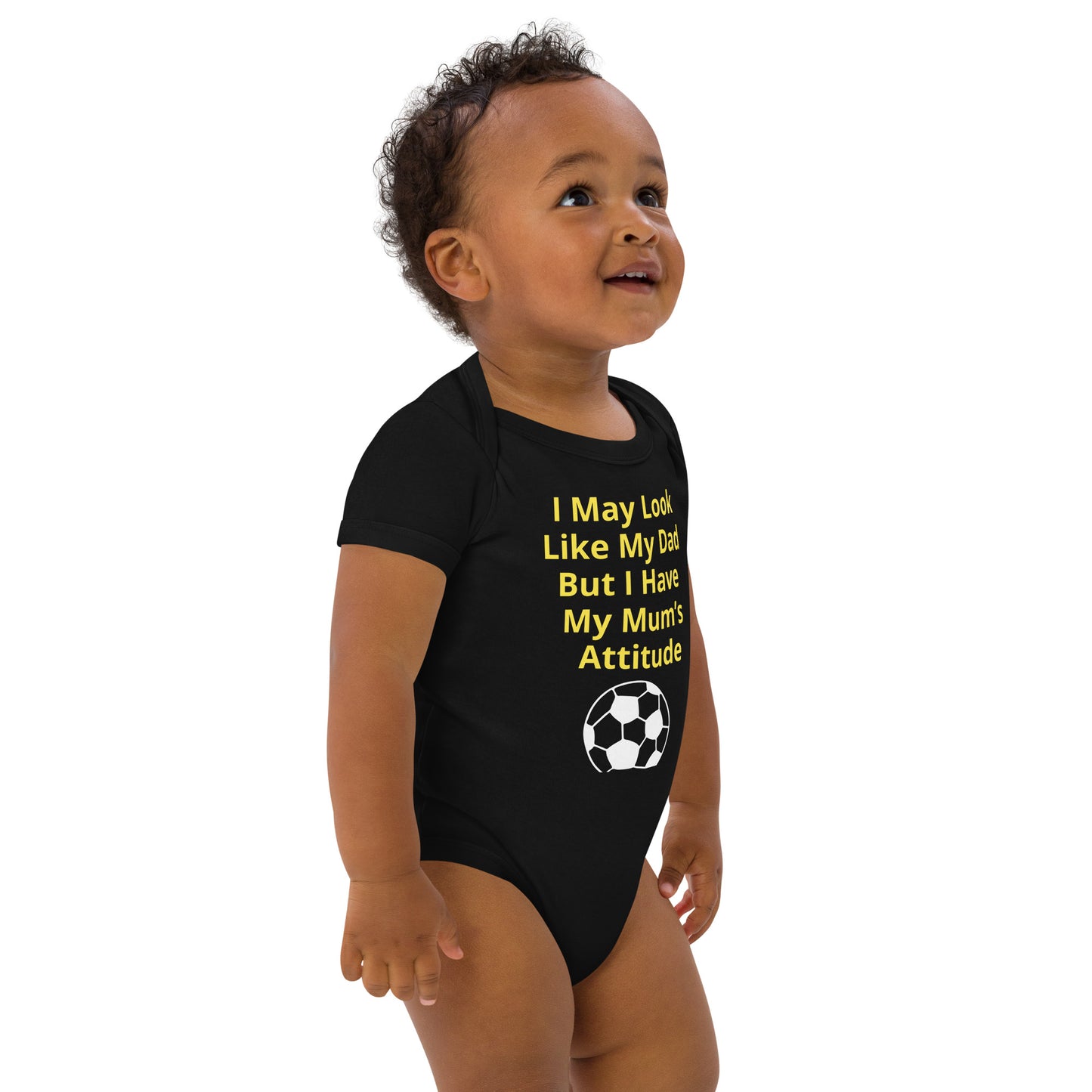 Organic cotton baby bodysuit I May Look