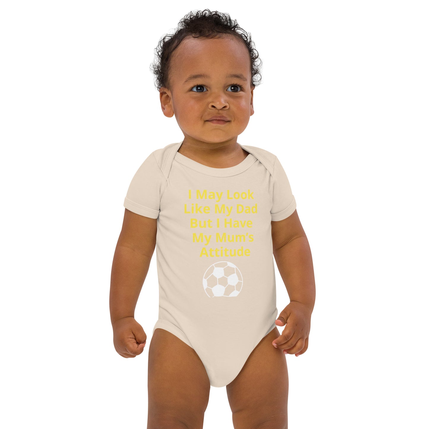 Organic cotton baby bodysuit I May Look