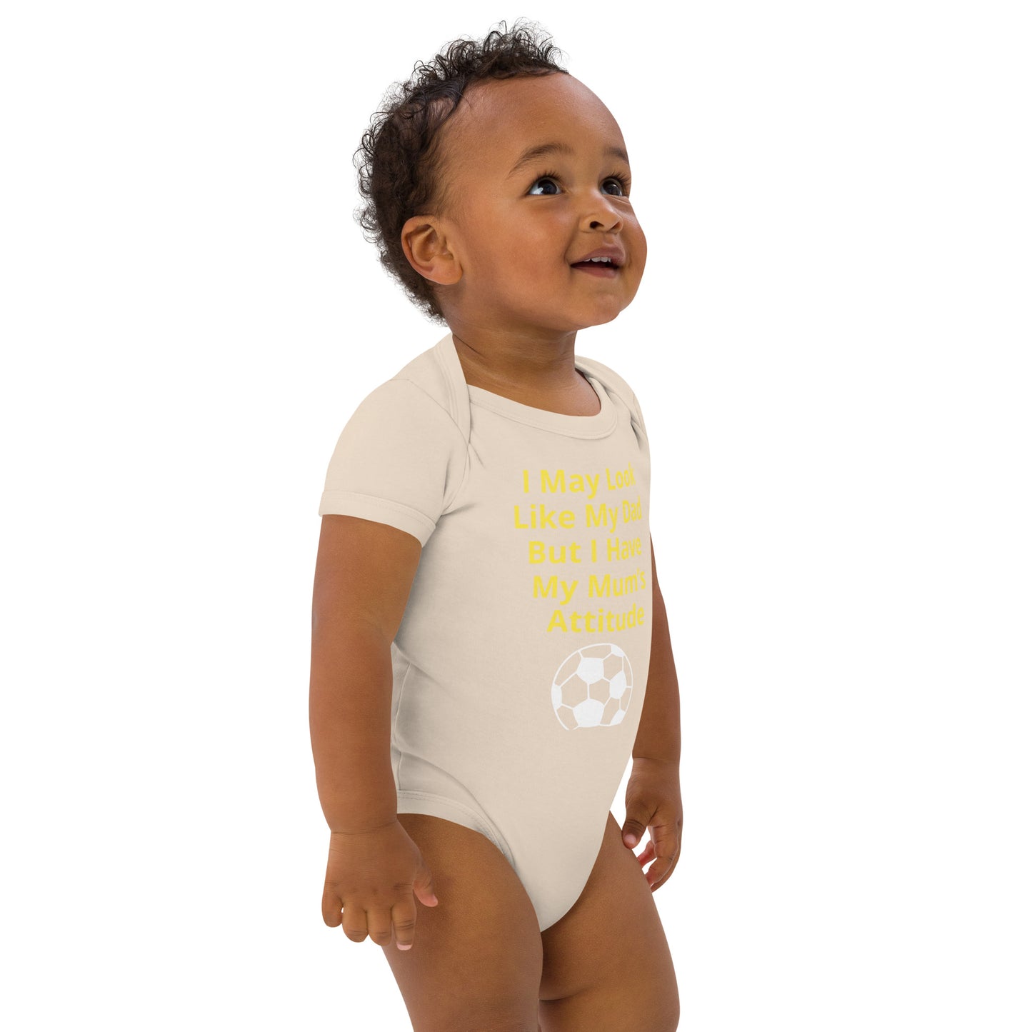 Organic cotton baby bodysuit I May Look
