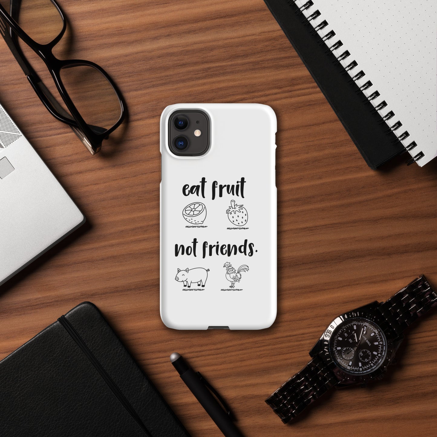 Snap case for iPhone® Eat Fruit Not Friends