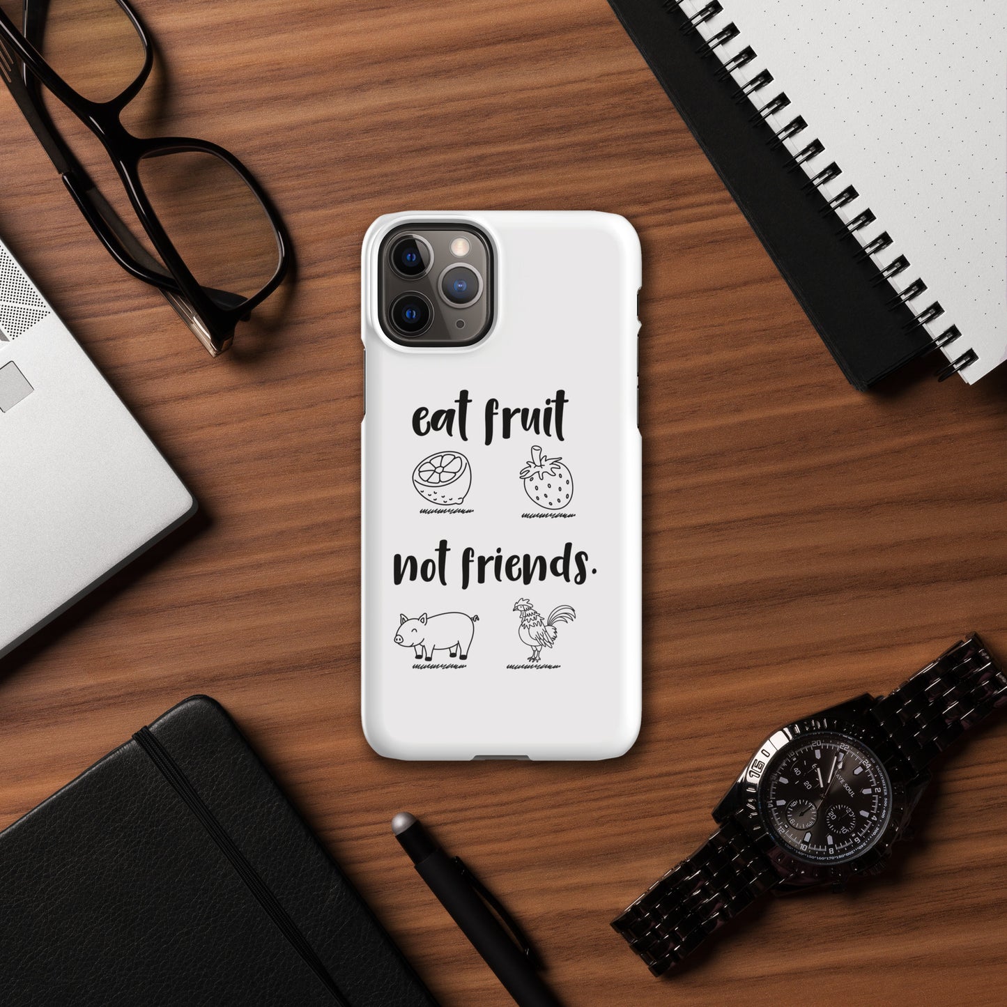 Snap case for iPhone® Eat Fruit Not Friends