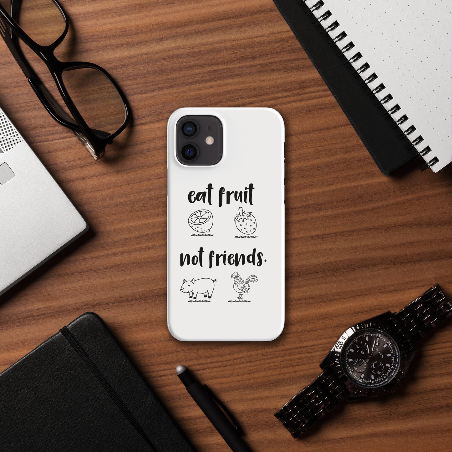 Snap case for iPhone® Eat Fruit Not Friends