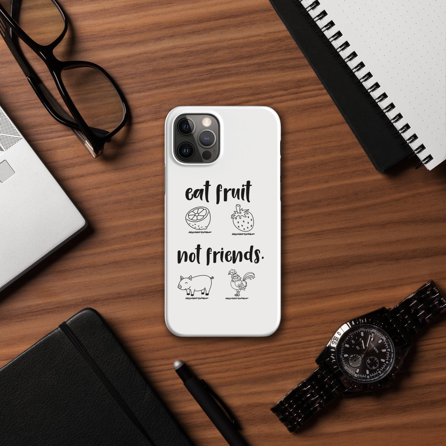Snap case for iPhone® Eat Fruit Not Friends