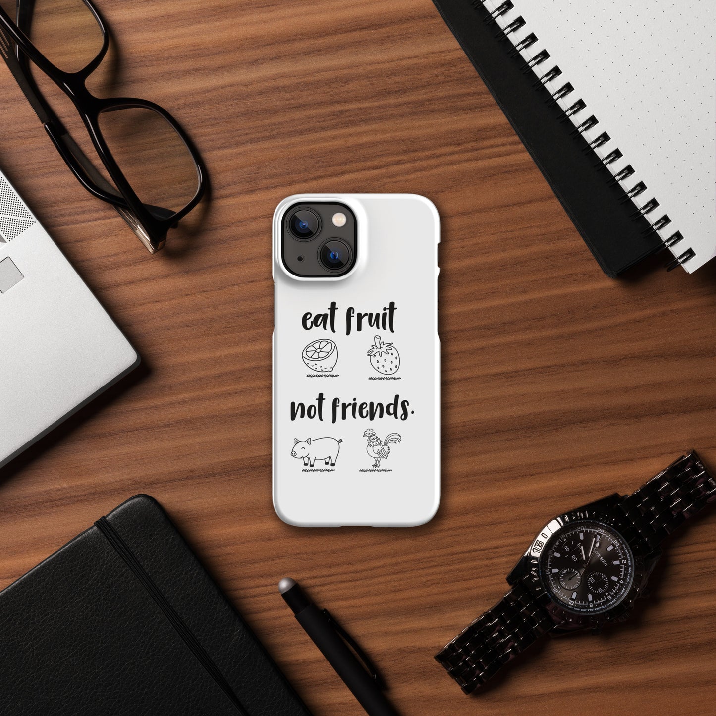 Snap case for iPhone® Eat Fruit Not Friends