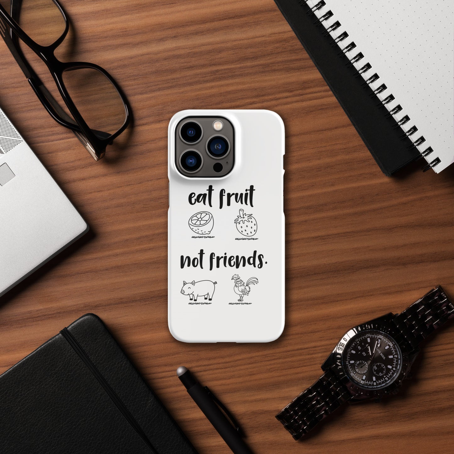 Snap case for iPhone® Eat Fruit Not Friends