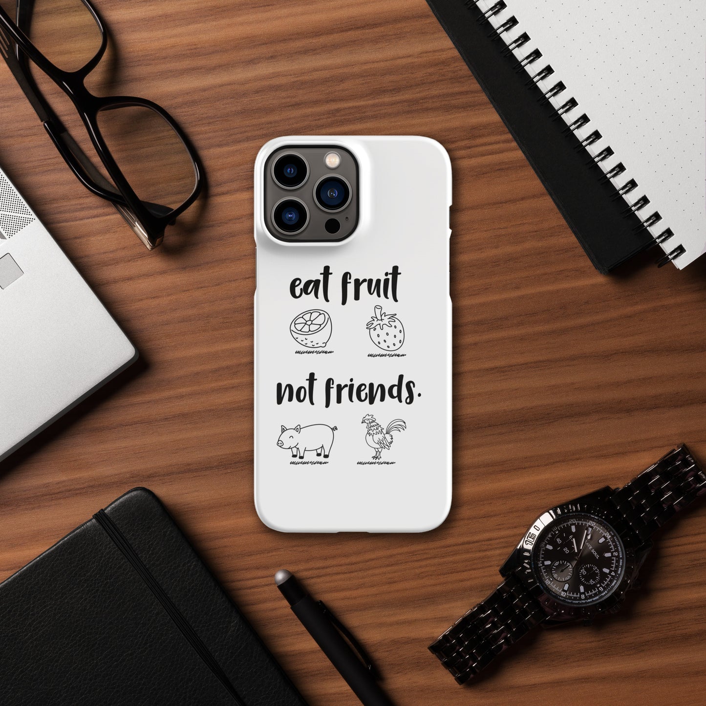 Snap case for iPhone® Eat Fruit Not Friends