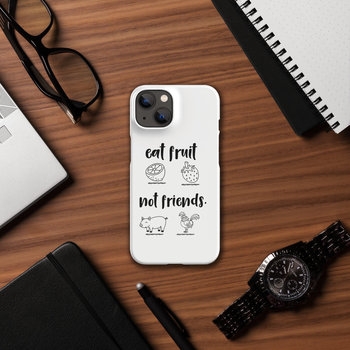 Snap case for iPhone® Eat Fruit Not Friends