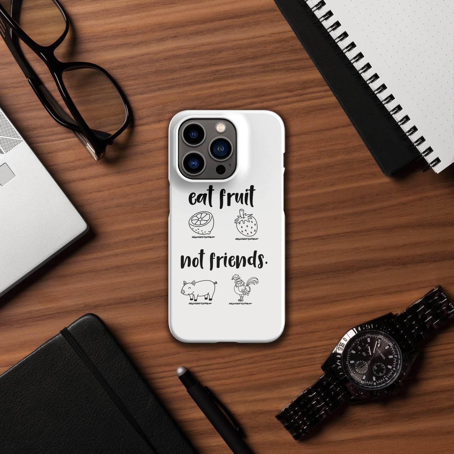 Snap case for iPhone® Eat Fruit Not Friends