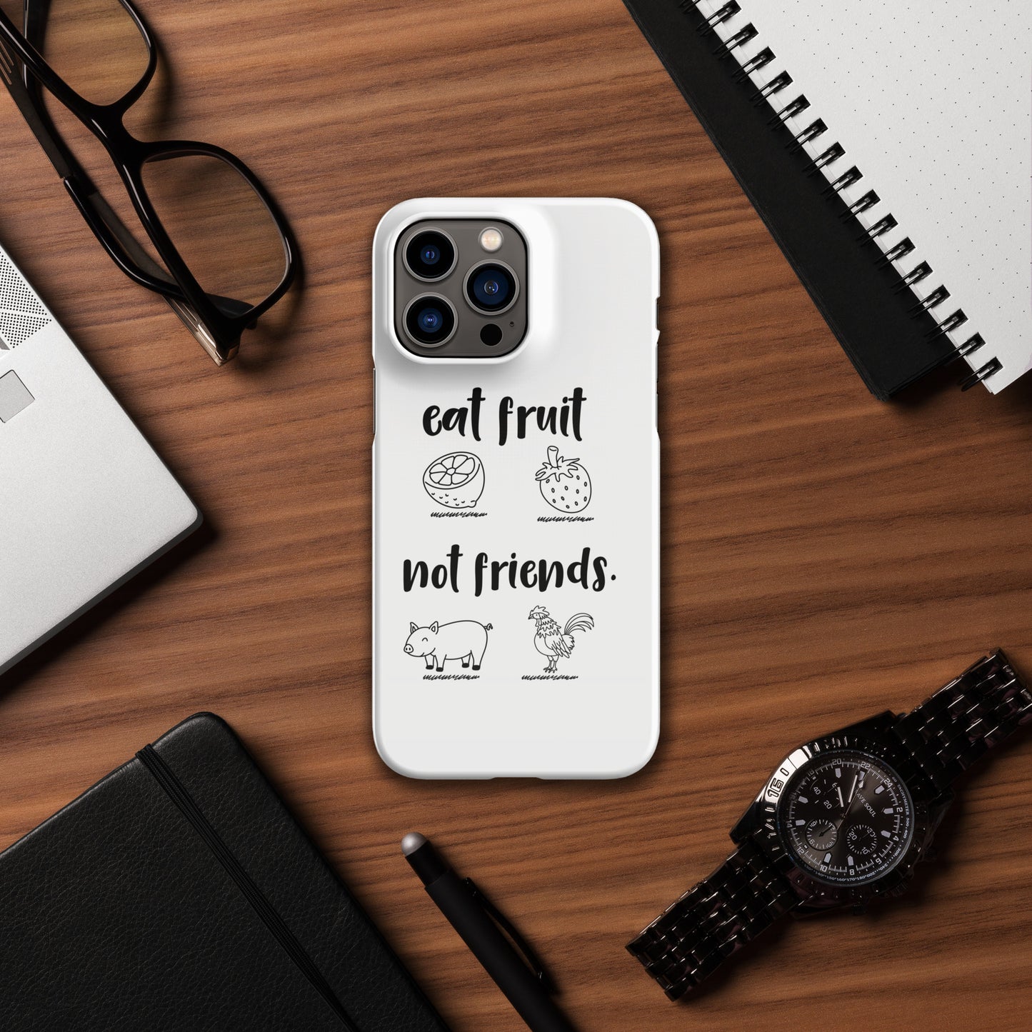 Snap case for iPhone® Eat Fruit Not Friends