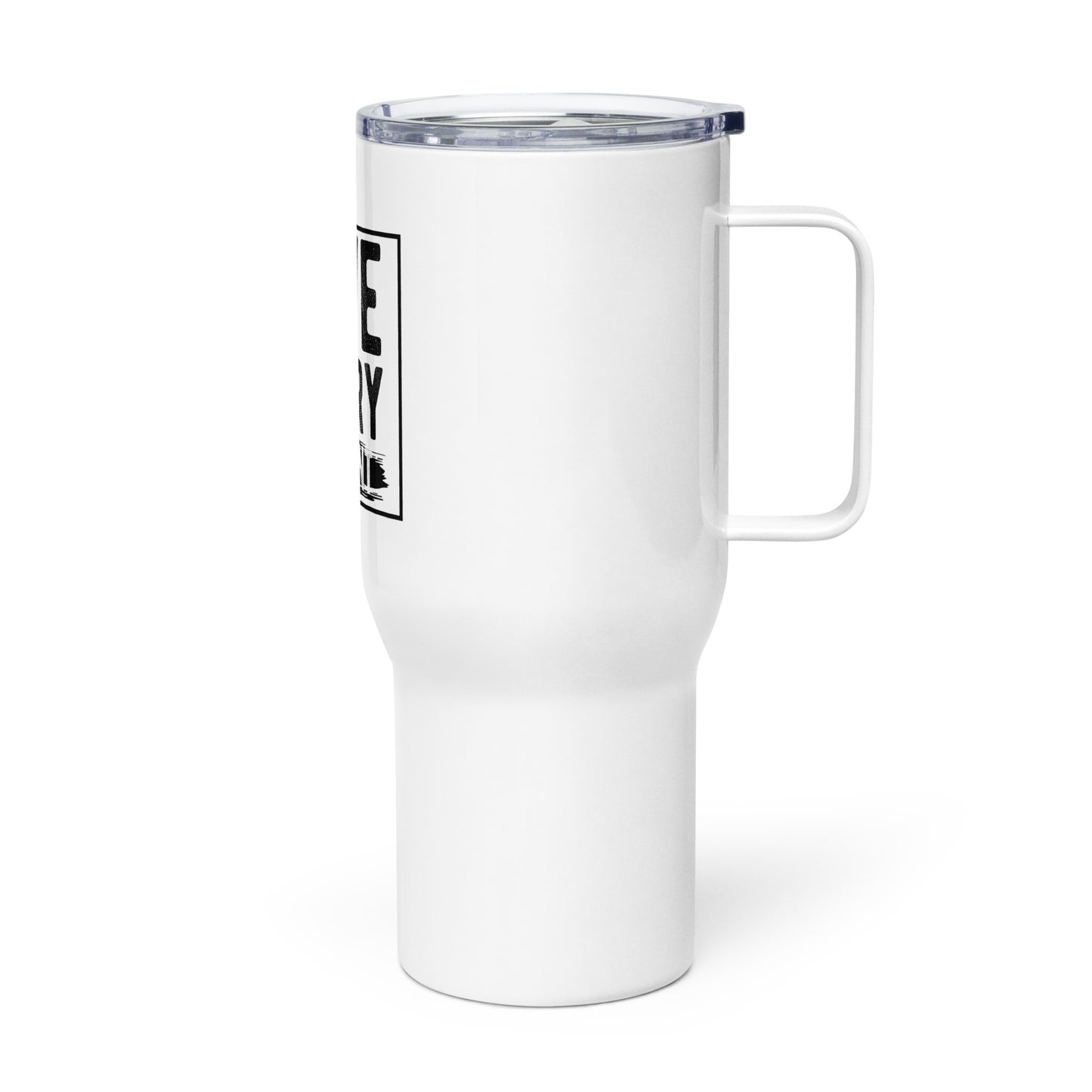 Travel mug with a handle live every