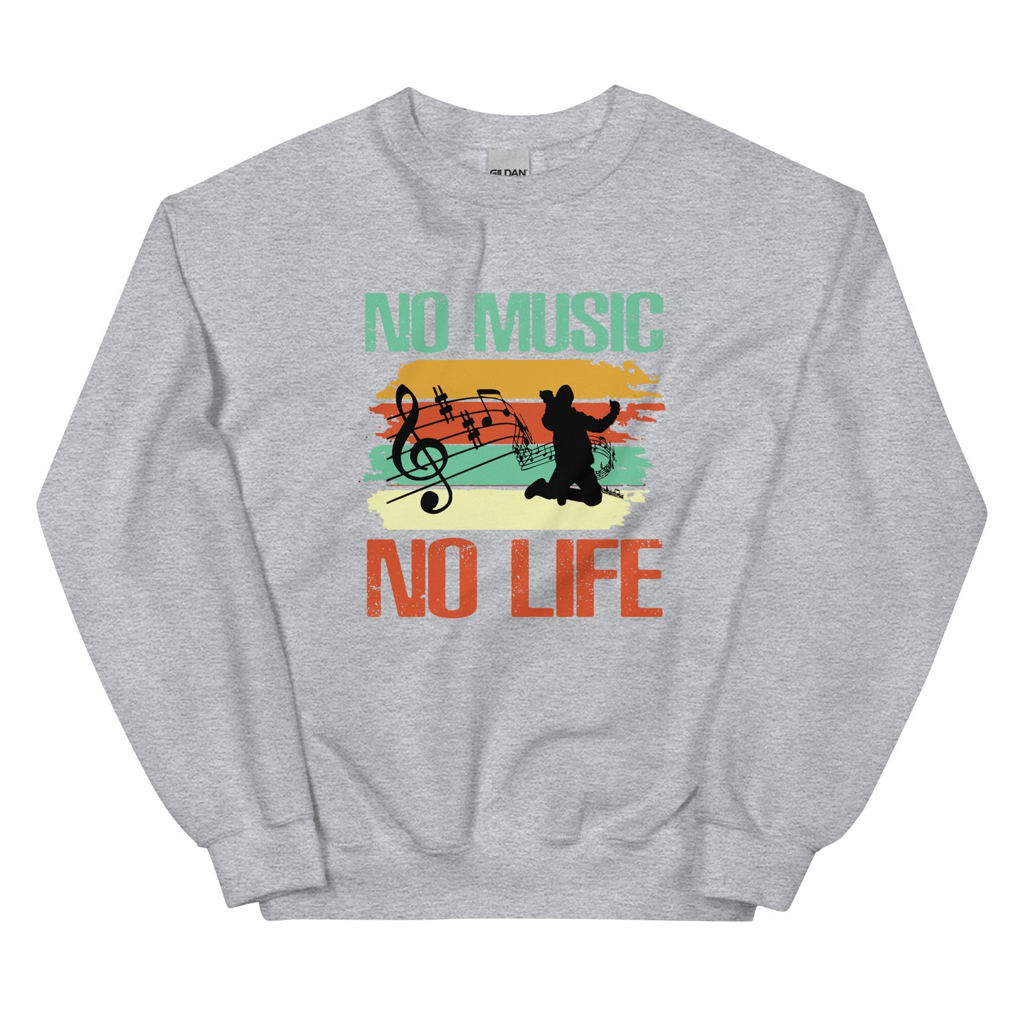 Unisex Sweatshirt No Music