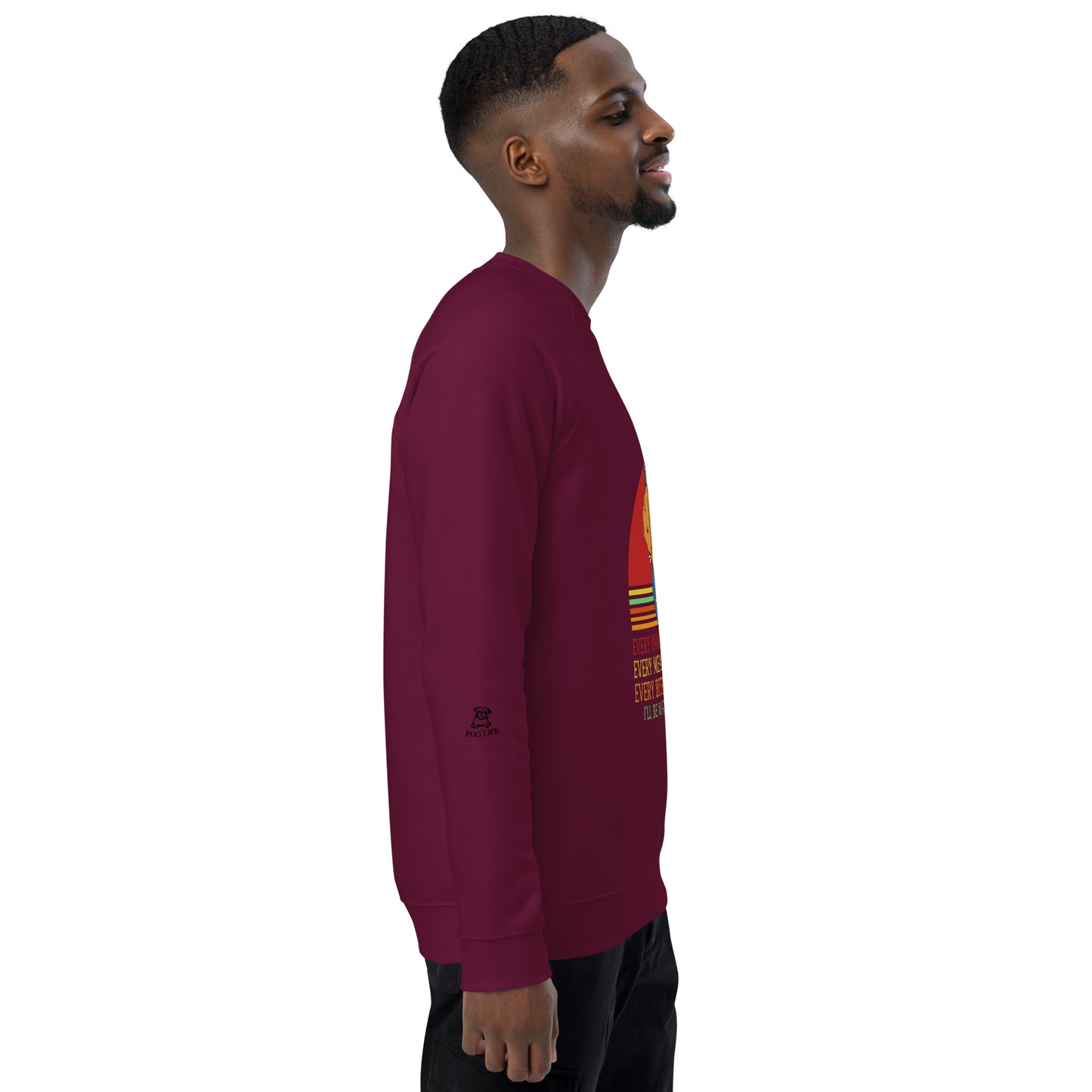 Unisex organic raglan sweatshirt Every Snack You Take