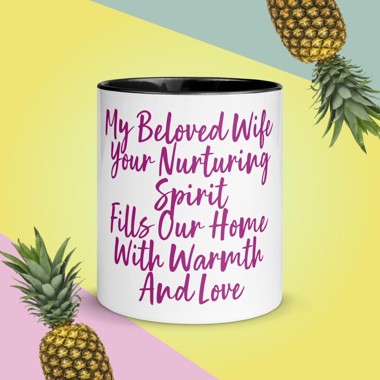 Mug with Color Inside My Beloved Wife