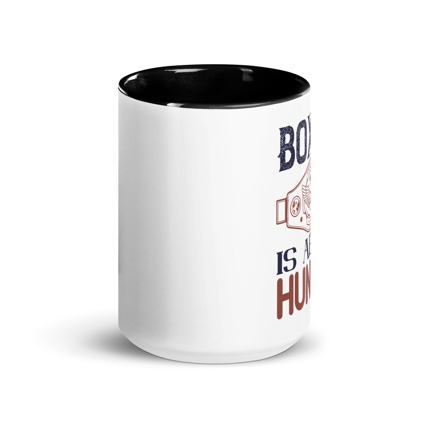Boxing is about Hunger Mug with Colour Inside