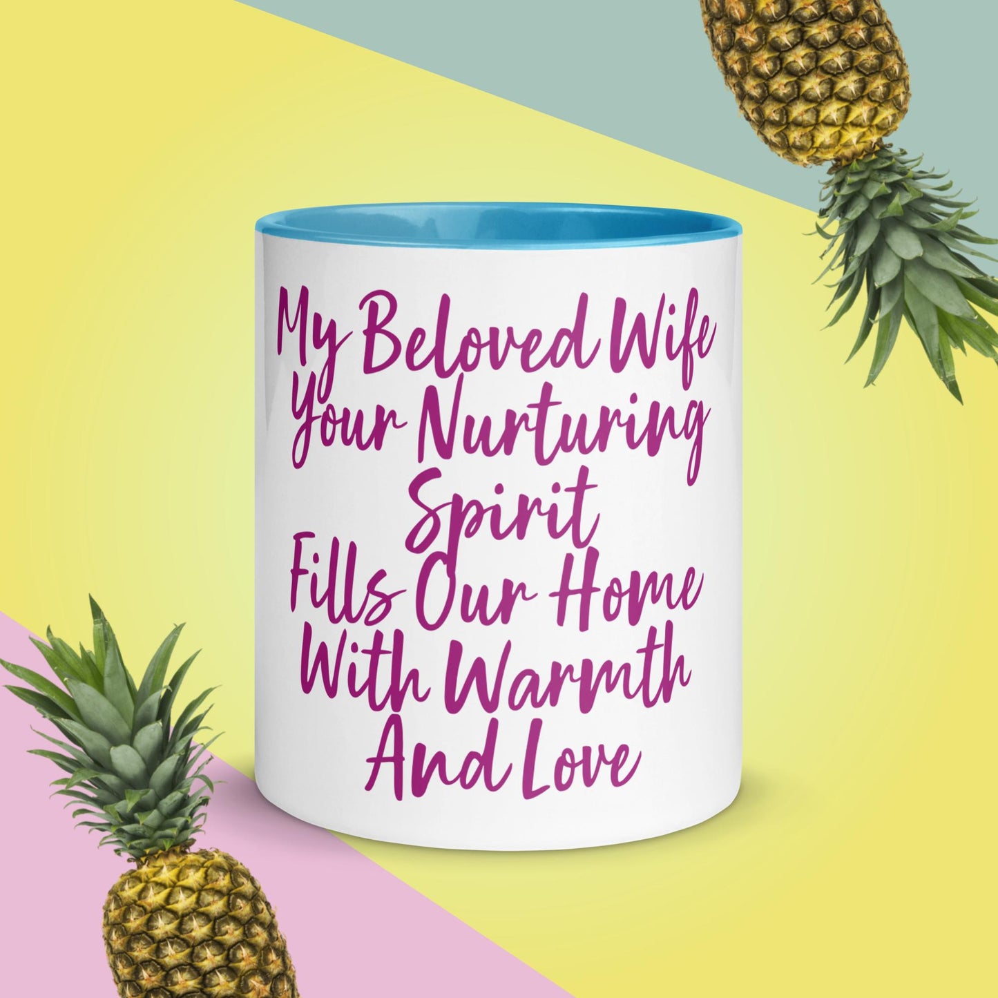 Mug with Color Inside My Beloved Wife