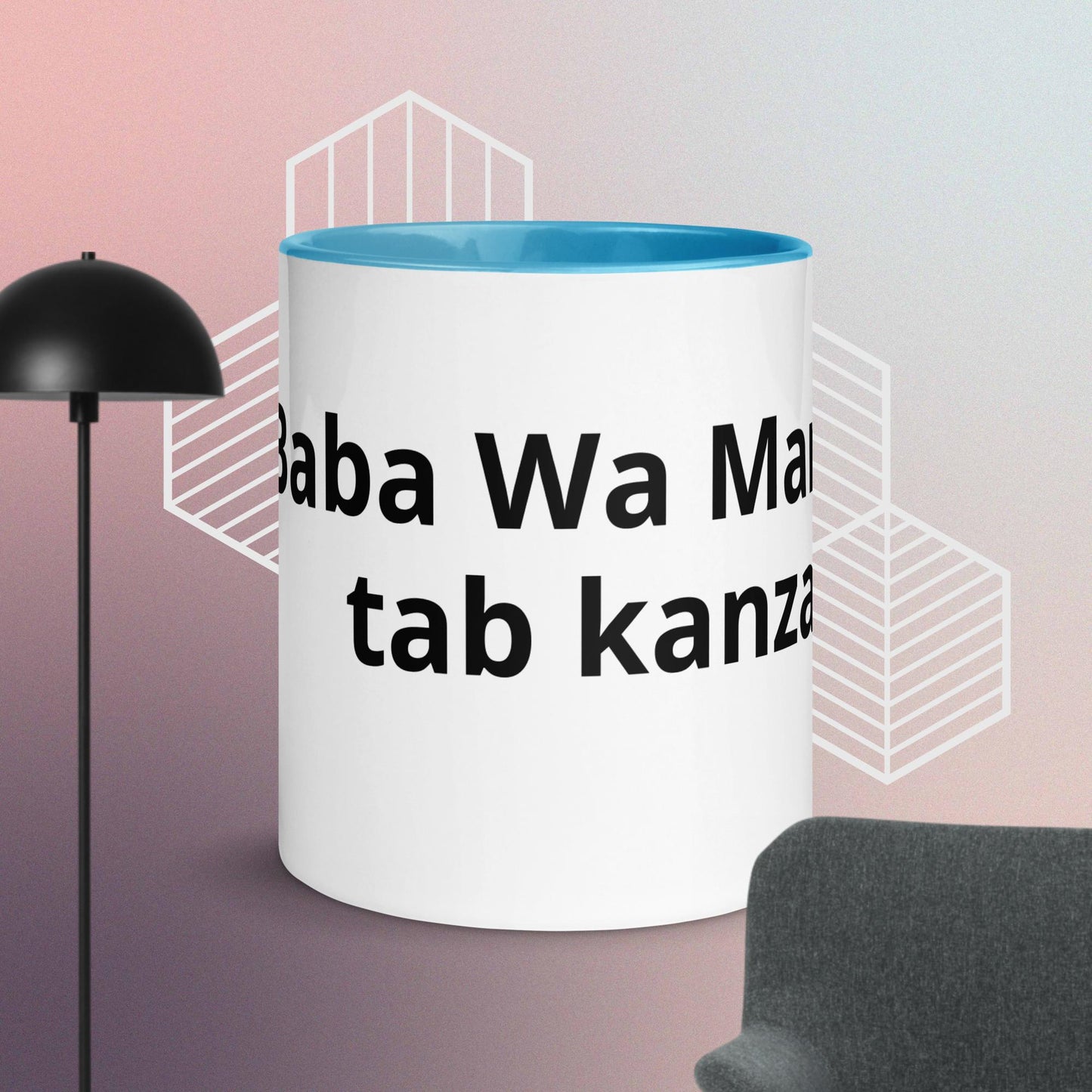 Mug with Color Inside Baba Wa Maraa tab kanza