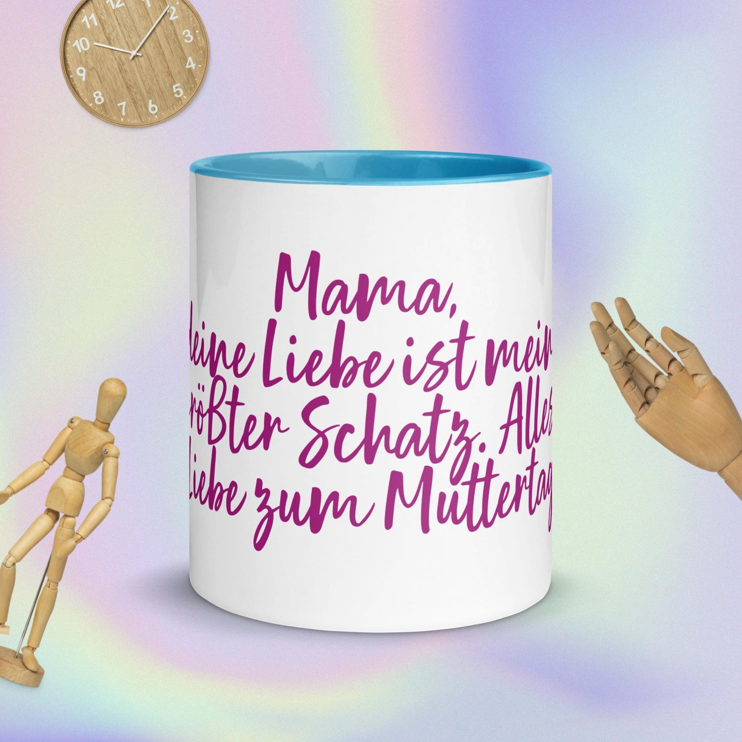 Mug with Color Inside Mama, deine Liebe ist mein