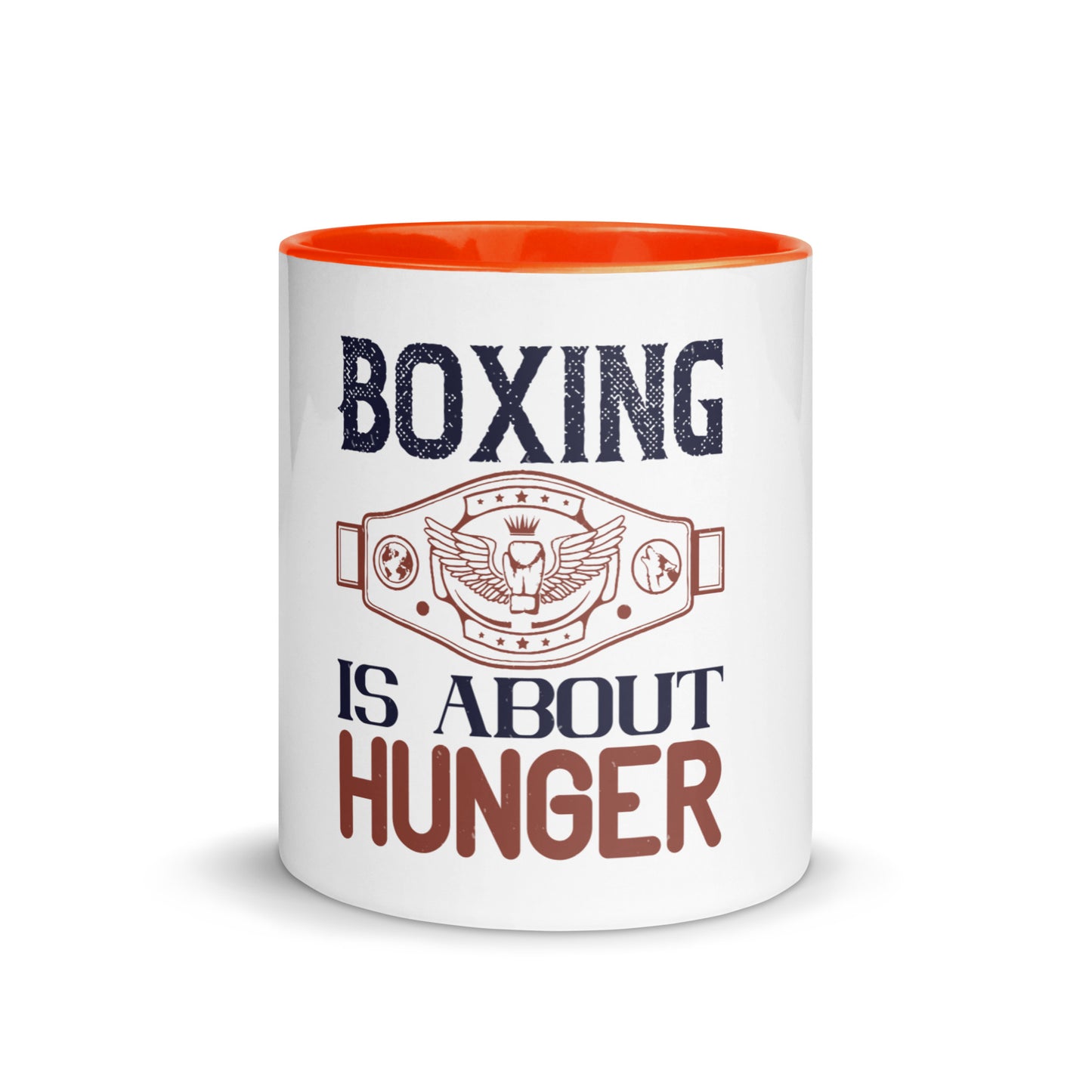 Boxing is about Hunger Mug with Colour Inside