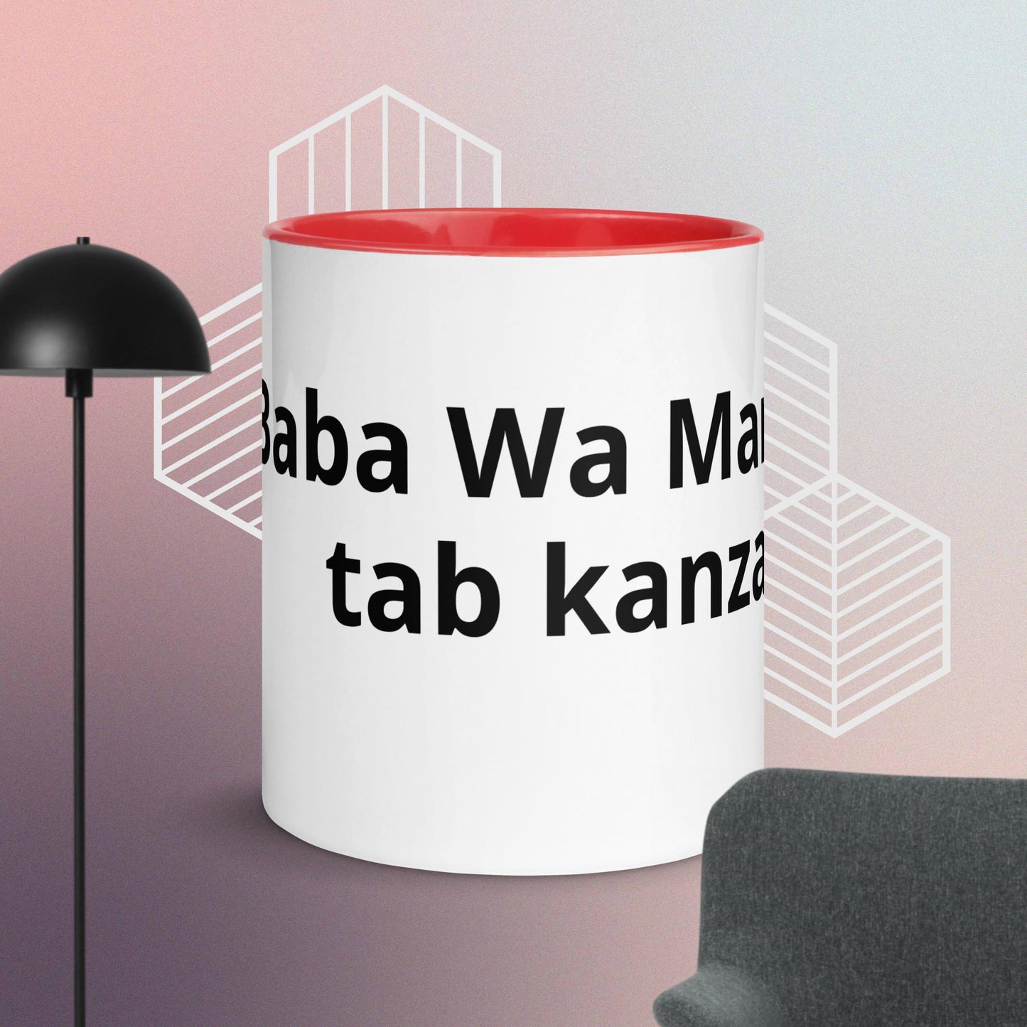 Mug with Color Inside Baba Wa Maraa tab kanza