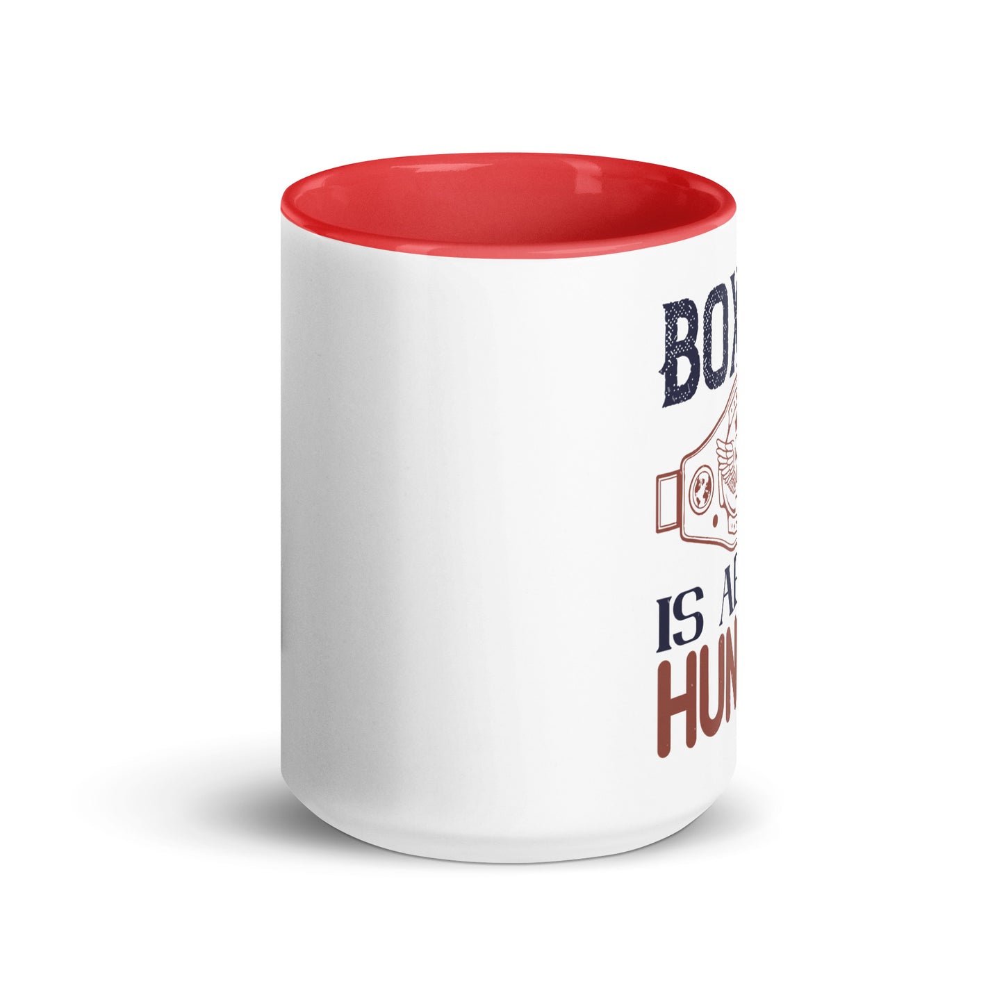 Boxing is about Hunger Mug with Colour Inside